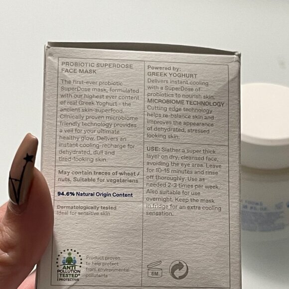 Korres Greek BNIB re & Probiotic Rich Yoghurt Probiotic Superdose Face Mask - Picture 7 of 9